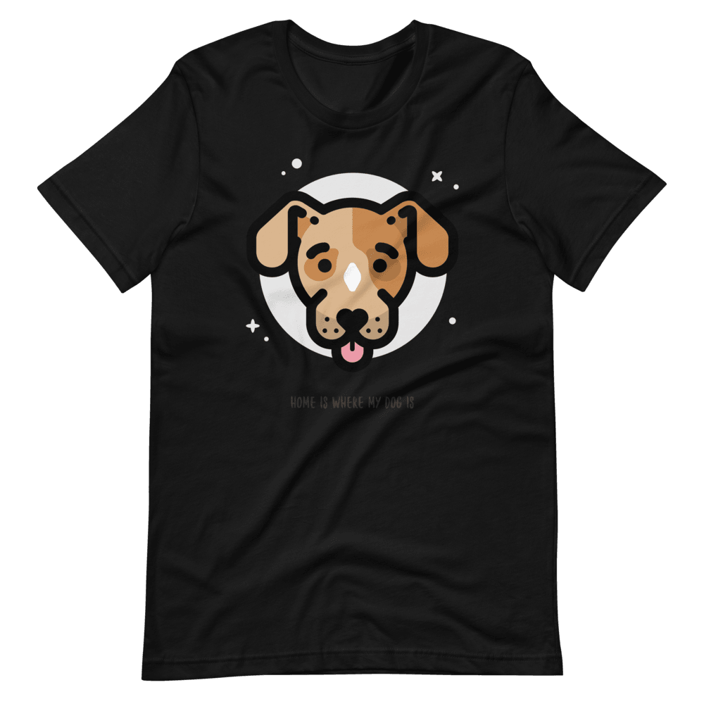 Camiseta Cartoon - Home is where my dog is - Adopta un Animal - Tienda