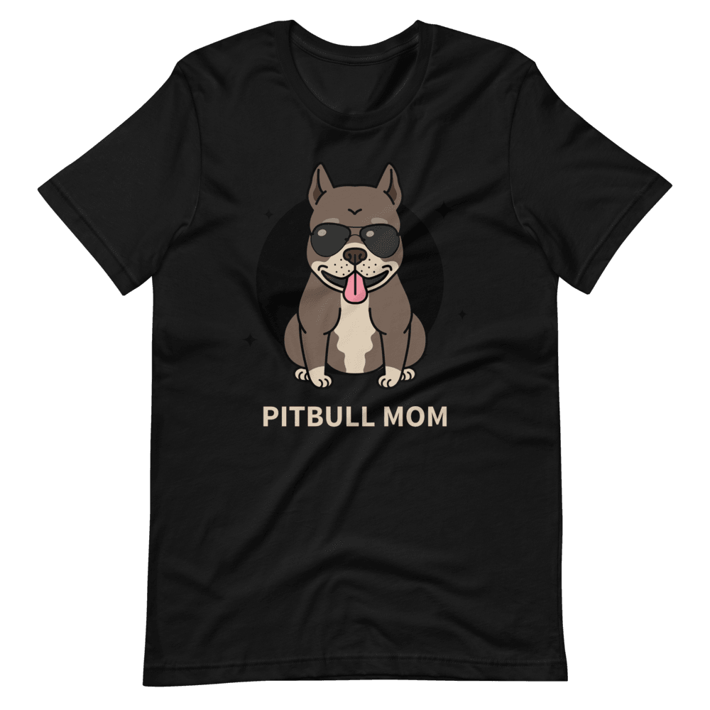 Camiseta Cartoon - Pitbull mom - Adopta un Animal - Tienda