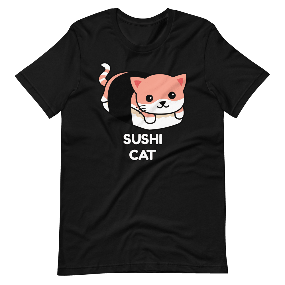Camiseta Kawaii Gato Sushi - Adopta un Animal - Tienda