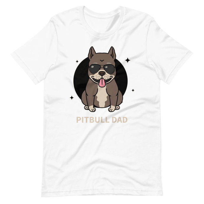 Camiseta Cartoon - Pitbull dad - Adopta un Animal - Tienda