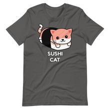 Cargar imagen en el visor de la galería, Camiseta Kawaii Gato Sushi - Adopta un Animal - Tienda
