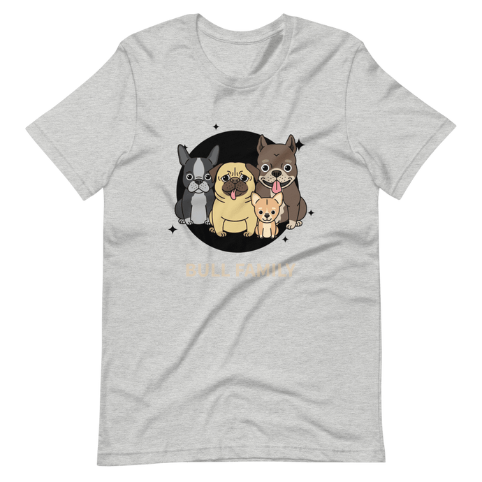 Camiseta Cartoon - Bull family - Adopta un Animal - Tienda