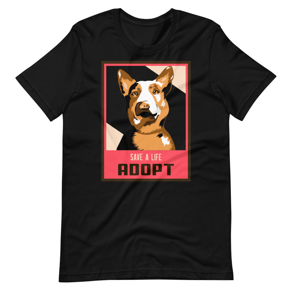 Camiseta Cartoon - Save a life adopta - Adopta un Animal - Tienda