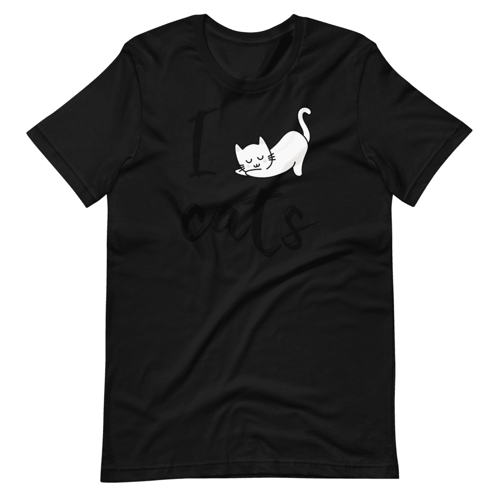 Camiseta Kawaii I love Cats - Adopta un Animal - Tienda