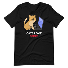 Cargar imagen en el visor de la galería, Camiseta Kawaii Gato Love Geeks - Adopta un Animal - Tienda

