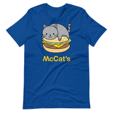 Cargar imagen en el visor de la galería, Camiseta Kawaii Gato Burger McCat’s - Adopta un Animal - Tienda
