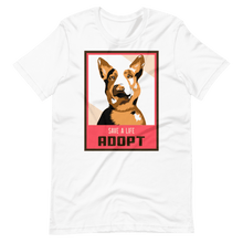 Cargar imagen en el visor de la galería, Camiseta Cartoon - Save a life adopta - Adopta un Animal - Tienda
