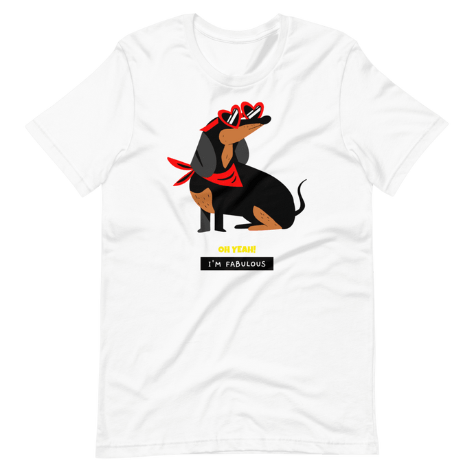 Camiseta Cartoon - Teckel Im fabulous - Adopta un Animal - Tienda