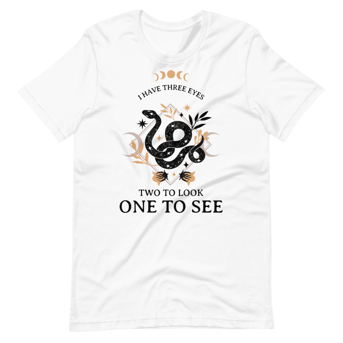 Camiseta Boho serpiente - I have three eyes - Adopta un Animal - Tienda