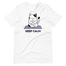 Cargar imagen en el visor de la galería, Camiseta Kawaii Gato Keep Calm - Adopta un Animal - Tienda
