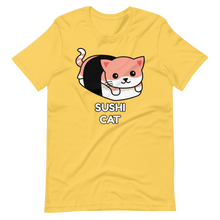 Cargar imagen en el visor de la galería, Camiseta Kawaii Gato Sushi - Adopta un Animal - Tienda
